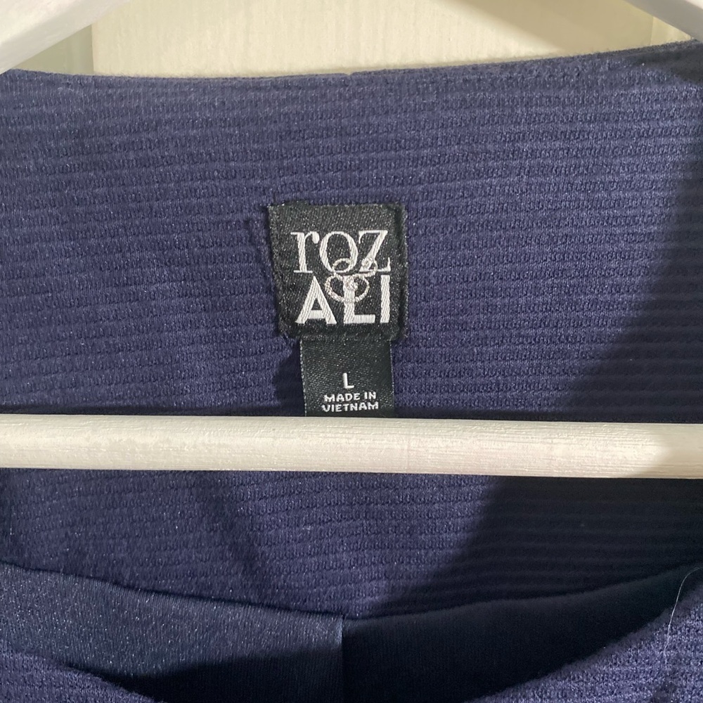 Roz & Ali Navy Suit Jacket SIZE LARGE - Picture 3 of 5